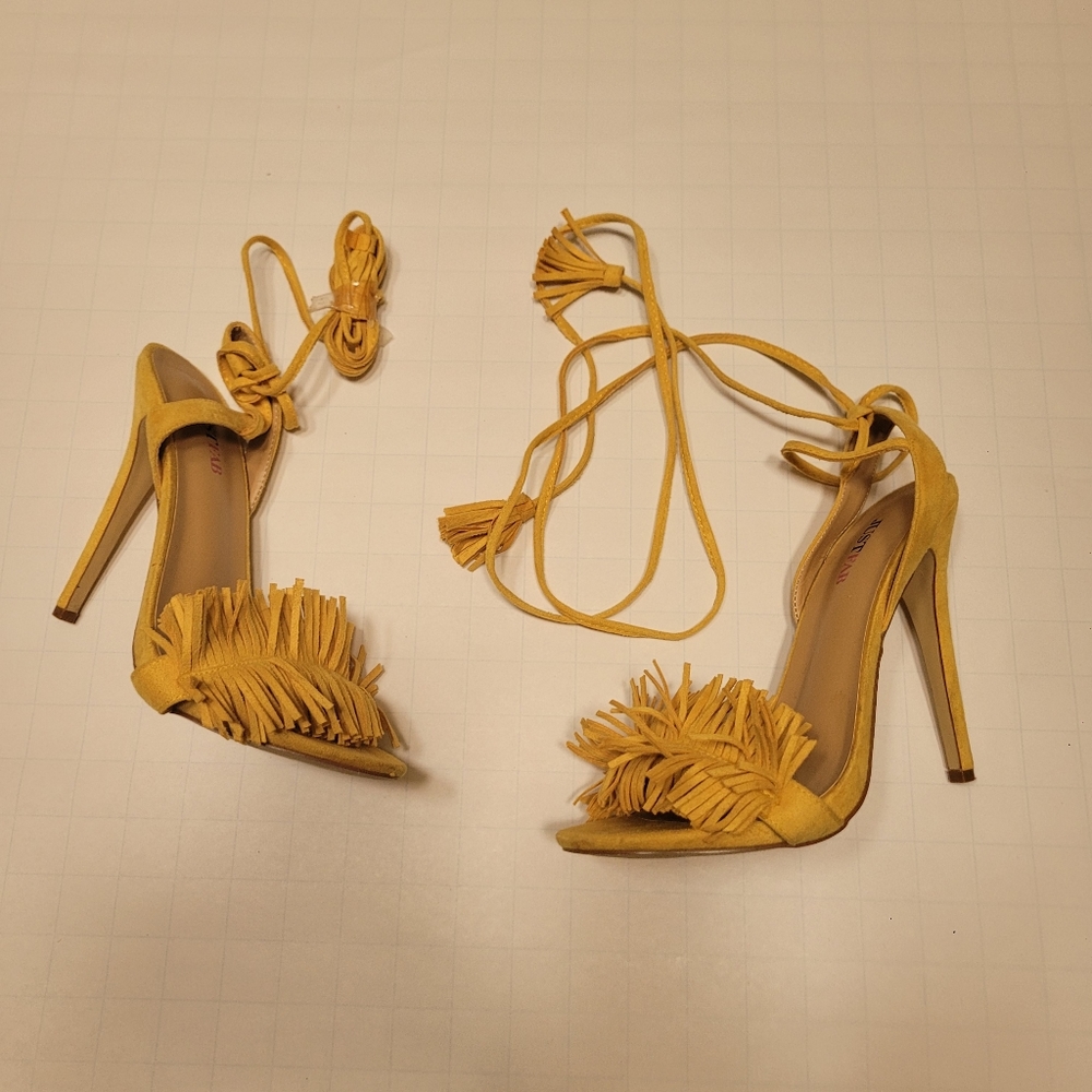 Yellow Stiletto Heels